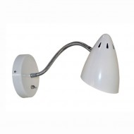 Stylische Wandlampe in weiß mit Kabel von Waterquest