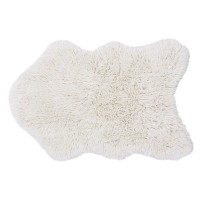 Lorena Canals waschbarer Teppich 'Woolable Rug Woolly' in sheep white 75x110cm